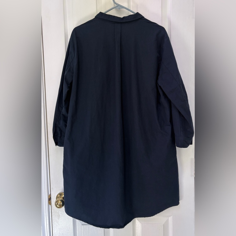 Pomander Place By Tuckernuck French Navy Blue Polly 3/4 Sleeve Shirtdress Sz L - Picture 3 of 8